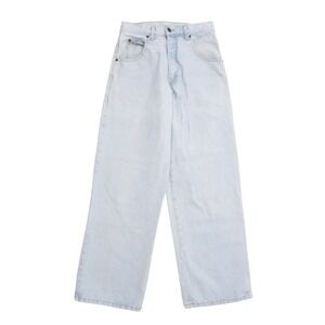 VTG Solo Semore Baggy Wide Leg Jeans Light Wash Denim Cotton Made in USA 30x30